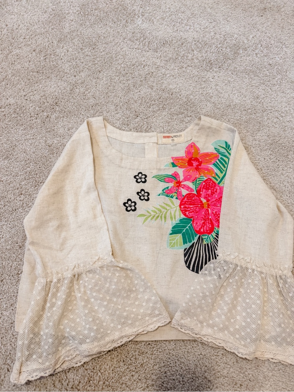 Bombay Paisley blouse size M
